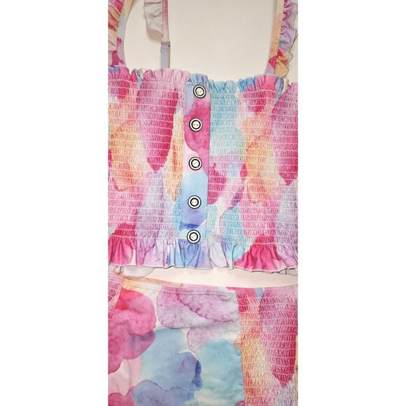 Rad Swim Betsy Smocked Tankini Set Size XS - Picture 11 of 12